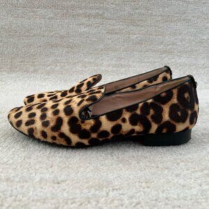 Taryn Rose Bryanna Animal Print Calf Hair Loafers Flats Shoes 8